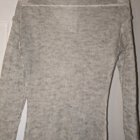 Gentle Heard Sheer Wool Maxi Sweater Dress - Picture 3 of 4